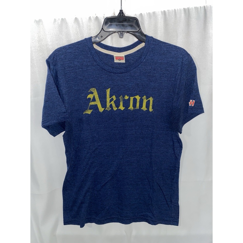 Homage University Of‎ Akron Zips Blue T Shirt Medium